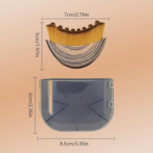 Lymphatic Face Brush,Manual Facial Cleansing Brush for Sensitive Skin, Lymphatic Drainage Brushs and Deep Pore Cleaning Soft Bristle Pore Cleaner for Nose Travel-Friendly Skin Cleansing Tool(1Pcs) - size: 1 Pcs Contour Face Brush