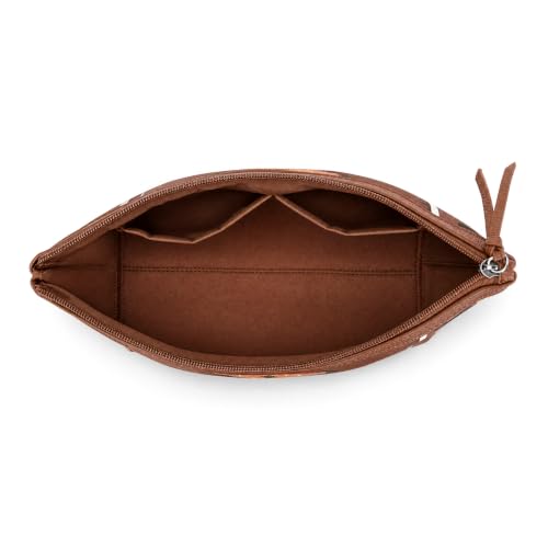Wrangler Travel Makeup Bag Large Waterproof Cosmetic Bag for Women - color: Light Brown