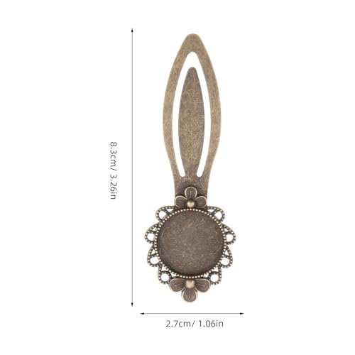 DOITOOL Vintage Bookmark Blanks 10 Pcs Metal Ornament Blanks for Reading Decorative Page Holders for Students Teachers Writers 3.26 X 1.06 in