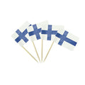 mflagperft Finland Toothpick Flags 100 Pack, Finnish Flag Cocktail Picks - color: Finland
