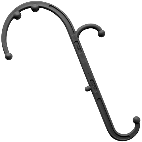 LiBa Back Massager Trigger Point Cane, Deep Tissue Back Neck Massager Black - color: B. Black (1 Pack)