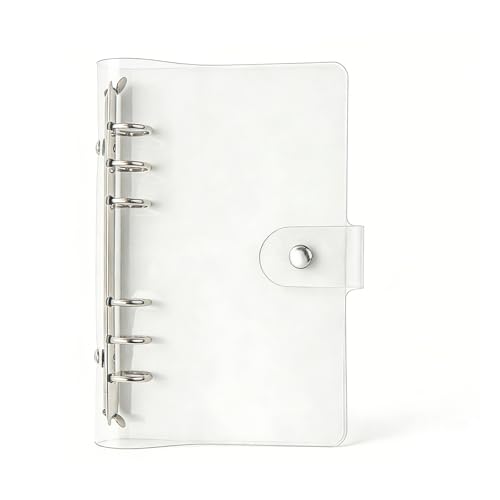 Clear A6 Budget Binder Planner Cover Shell Protector - color: Clear A6