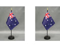 2 Australia Mini Desk Flags with Stands for Office or Tabletop Display - color: Australia