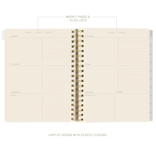 Graphique Peanuts 18 Month Planner, July 2026 – Dec. 2027, Hardbound Spiral Planner with Monthly Tabs, Holidays & Reminder Stickers, 6 x 8 - color: Peanuts