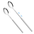 2 PCS Extendable Spoon, Prank Long Telescopic Spoon, Expandable 8.7-25.4" - style: 2 PCS Spoon