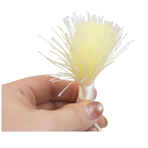 20Pcs 4.3 Inch Silky Mini Craft Tassels for Earrings, Souvenir(Cream) - color: Cream