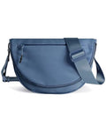 Crescent Bag for Women,Medium Nylon Crescent Bag Single Shoulder Bag - color: Blue