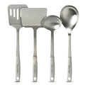 ChefCore Stainless Steel Solid Turner Spatula, Made in Korea (4-Piece Set) - size: 4-Piece Set