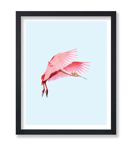 Poster Master Vintage Flamingo Poster - Retro Pink Flamingo Print - Minimalist Art - Gift for Her, Bird Watcher, Animal Lover - Chic Decor for Home, Office, Living Room - 8x10 UNFRAMED Wall Art - color: Style-16, size: 8"L x 10"W