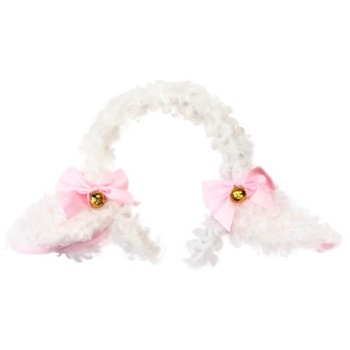 Lamb Ears Headband Sheep Cosplay Hairband Farm-Themed Animal Ears Headpiece - color: Sheep