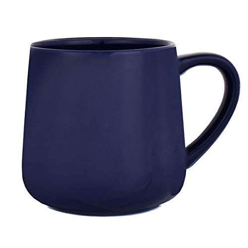 Bosmarlin Large Glossy Ceramic Coffee Mug, Tea Cup for Office and Home, 18 oz, Suitable for Dishwasher and Microwave, 1 Pack (Royal Blue) - color: Royal Blue