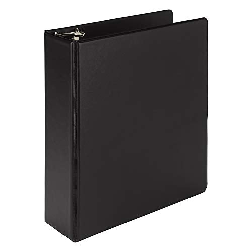 Samsill Durable 2 Inch Mini 3 Ring Binder, Round Ring Binder, Holds 5.5 x 8.5 Inch Documents, 2" Storage, Single, Black - color: Black, size: 2" Storage, style: Single