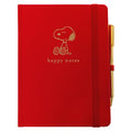 Snoopy Lined Journal Plus Pen by Graphique Luxe Collection, Hardcover Diary Notebook for Writing, Gold Foil Embossing, 160 Pages, 6” x 8” - color: Snoopy
