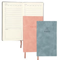PATIKIL 2Pcs Planner Notebook, A6 100 Sheets Undated to Do List Daily Weekly Monthly Goals Tracker Pocket Notebook for Office Study Time Management Fitness Weeding, Sky Blue/Pink - color: Sky Blue/Pink