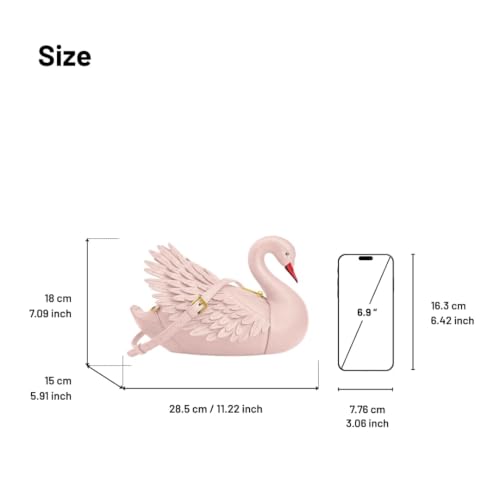 JW PEI Women's Alani Swan Shaped Crossbody Bag - color: Light Pink
