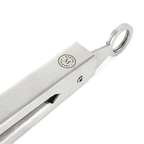 Martha Stewart Richburn 9-Inch Stainless Steel Kitchen Tongs – Durable and Heat-Resistant Cooking and Serving Tool - size: Tongs (9")