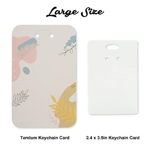 Temlum 3''x4.7'' Keychain Display Cards with Self-Sealing Bags, Plant 100p - color: Plants
