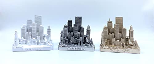 ZIZO Modern The World Landmarks Model Buildings City Skyline Statue for Home Decor for Boy Friends Gold 4" (Boston) - color: Boston