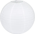 LIHAO 16 Inch White Round Paper Lanterns, 10-Pack - size: 16 inches