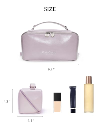 EACHY Large Capacity Travel Makeup Bag for Women, Cosmetic Pouch, Purple - color: E - Purple, size: Medium