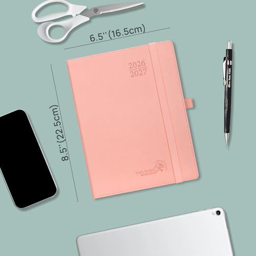 POPRUN Planner 2026-2027, 6.5" x 8.5", Academic Daily Weekly and Monthly - color: Pacific Green, size: Medium-6.5'' x 8.5'', style: Academic Year 2026-2027