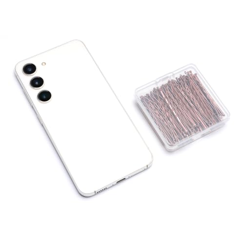 100 Count Bobby Pins for Women with Small Box, Brown - color: Bobby Pins - Brown