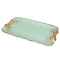 Warmtree Bow Jewelry Tray, Coquette Trinket Dish, Vanity Decor - color: Green