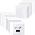 Chinco 30 Pcs Self Adhesive Clear Index Card Pockets,3.5 x 3.5 Inches - size: 3.5 x 3.5 Inches
