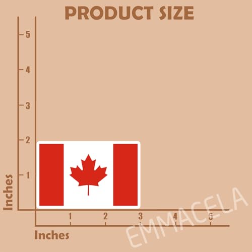 (3PCS) Canada Flag stickers, Countries Flag Stickers - Waterproof Vinyl Decals For Laptops, Tumblers, Water Bottles, Books, Scrapbooks, Size 3 x 1.9 Inch - color: Canada