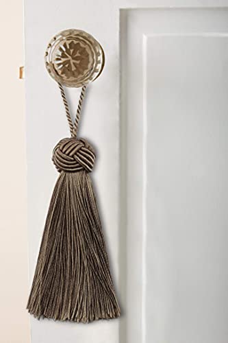BEL AVENIR 8 Pcs Elegant Polyester Key Tassel Colorful Craft Tassels Charms - color: Flaxen