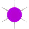 Nail Dotting Tool, 6-in-1 Metal Dotting Tool Nail Art, Purple - color: Purple, 1pcs, 6-in-1