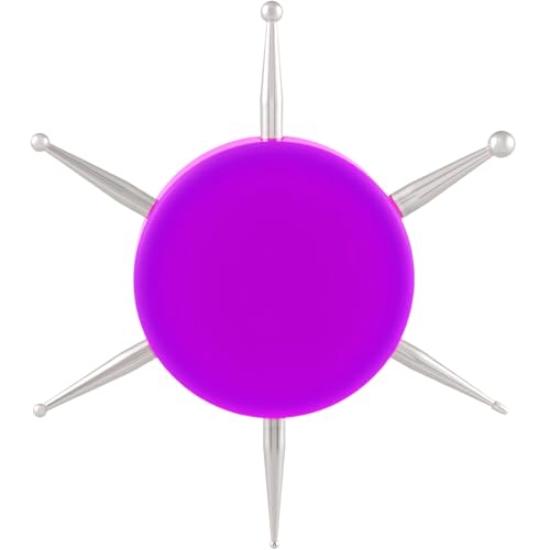 Nail Dotting Tool, 6-in-1 Metal Dotting Tool Nail Art, Purple - color: Purple, 1pcs, 6-in-1