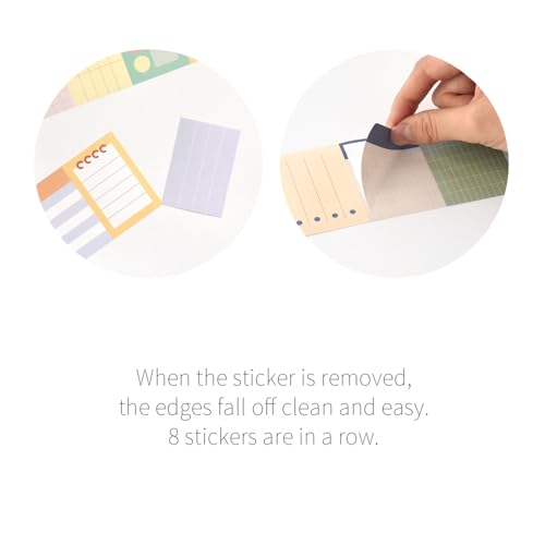 Monolike Big Wow Sticker Plan Series.1 + Series.2 Set - Big Size Cute Stickers, Square Stickers - color: Big Plan Series.1 + Series.2
