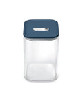 Caraway 4 qt Glass Airtight Food Storage Container with Lid - color: Navy, size: 4qt Container