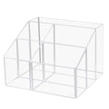 HSYMQ Acrylic Desk Organizers, Clear Pen Holder and Pencil Holder Display Stand for Office, School and Home