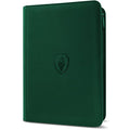 Premium Zip Card Binder, Fabmaker 9 Pocket Trading Card Binder PU Cover - color: Green, size: 9 Pocket - 13.9" x 10.5"