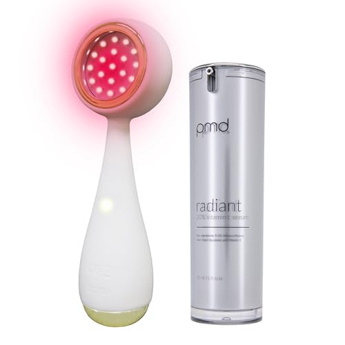 PMD Beauty Clean Facial Cleansing Brush – Waterproof Silicone Face Cleanser with Sonic Technology - color: Cream With Radiant