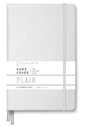 Minimalism Art, Premium Hard Cover Notebook Journal, Classic 5" x 8.3", 122 Numbered Pages, Gusseted Pocket, Ribbon Bookmark, Extra Thick Ink-Proof Paper 120gsm, San Francisco (Plain, White) - color: White, style: Minimalist