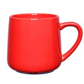 Bosmarlin Glossy Ceramic Coffee Mug, Tea Cup for Office and Home, 18 oz, Suitable for Dishwasher and Microwave(Red, 1) - color: Red