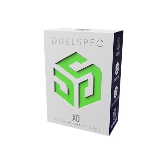 XD – Lime Green – Premium TCG Card Sleeves 100 Pack Standard Size 66x91mm Matte Deck Protectors, Clear Front & Opaque Back, Tournament Grade Trading Card Sleeves for Standard Trading Cards - color: Lime Green