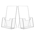 NIUBEE Acrylic Bi-Fold Brochure Holder 8.5 x 5.5, Flyer Holder Stand,2 Pack - size: 8.5" x 5.5", style: 2 Pack