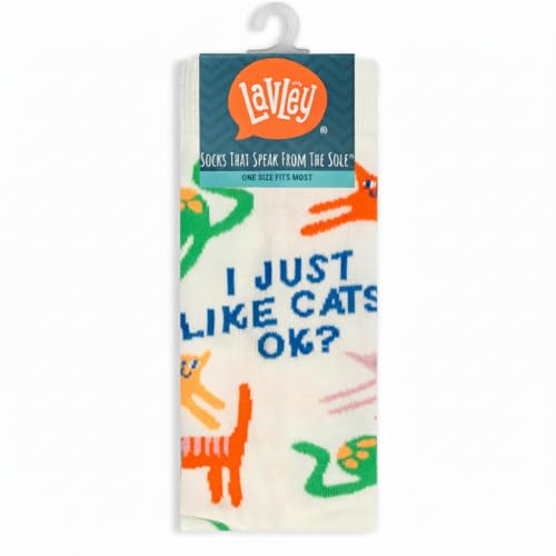 Lavley Women's Funny Socks Cute Novelty Gift for Women & Teens - color: Just Like Cats