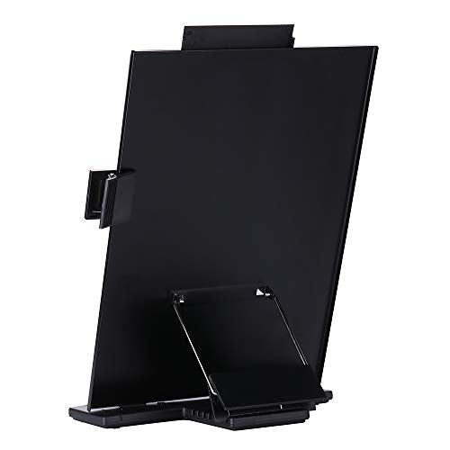 KLOUD CityBlack Metal Desktop Document Book Holder with 7 Adjustable Positions (Lost ocean-SJ981)