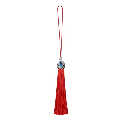20pcs 16cm/6.3inches Vintage Silver Color Bookmark Tassels Silky Handmade Soft Craft Tassels with Loops for Bookmarks, Crafts and Jewelry Making (Mixed Color) - color: Mixed Color