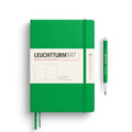 LEUCHTTURM1917 - Notebook Hardcover Medium A5-251 Numbered Pages for Writing and Journaling - Thinking Ahead (Plain Paper, Spring Leaf) - color: Spring Leaf, style: Minimalist