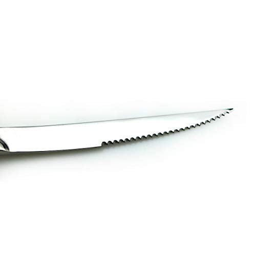 JASHII 18/10 Stainless Steel 8 Piece Mirror Polished Silver Steak Knife Silverware Utensil Set - color: 8PCS-steak knife