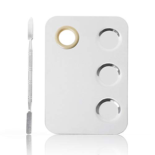 Makeup Mixing Palette with Makeup Spatula, 6x4inch Makeup Palette
