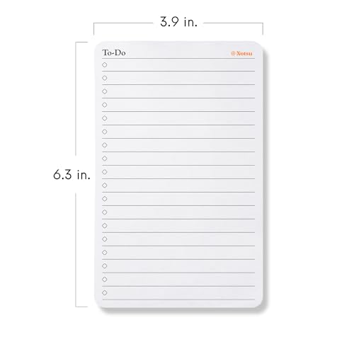 Notsu To Do List Small Desk Notepad 2 Pack 3.9" x 6.3" - size: 3.9" x 6.3", style: To-Do