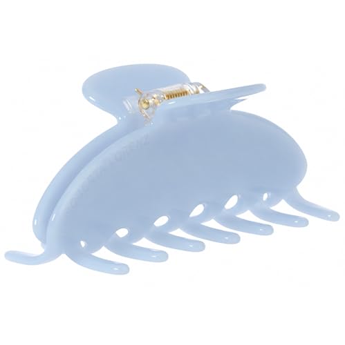 Luxury Hair Claw Clip Premium Acetate Strong Hold 4 Inch (Powder Blue) - color: Powder Blue