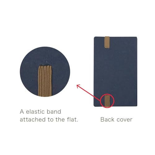 IPPINKA Japanese Premium Accordion Memo Pad - Scrapbook - Perforated - Plain - Indigo